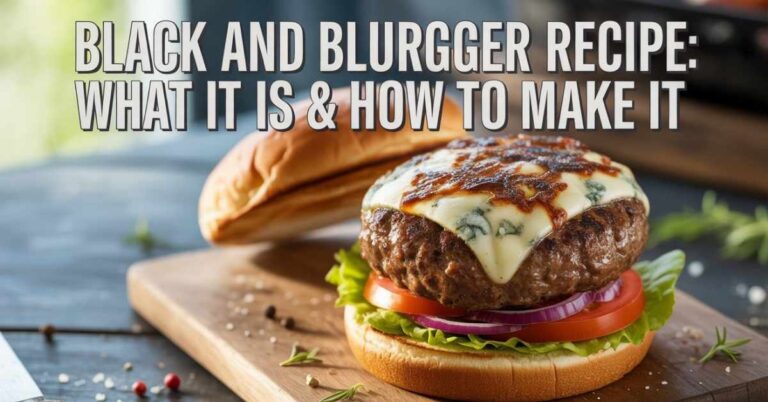 Black and Blue Burger Recipe