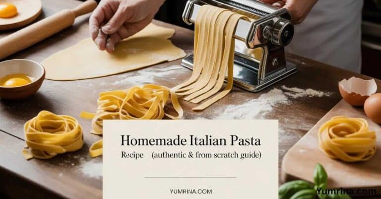 Homemade Italian pasta recipe