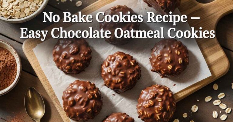 No Bake Cookies Recipe