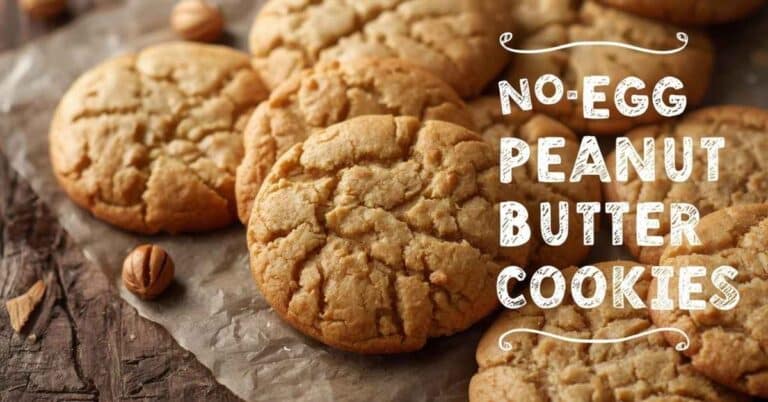 No Egg Peanut Butter Cookies
