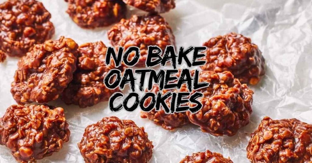 no bake oatmeal cookies
